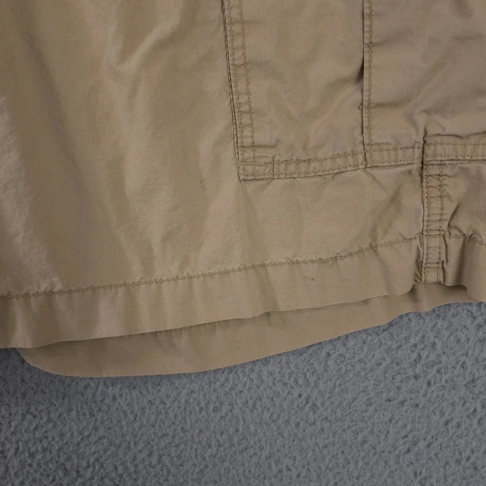 VTG‎ Polo Jeans Company Shorts Mens 38 Khaki Cargo Utility Military Flag 90s Y2K